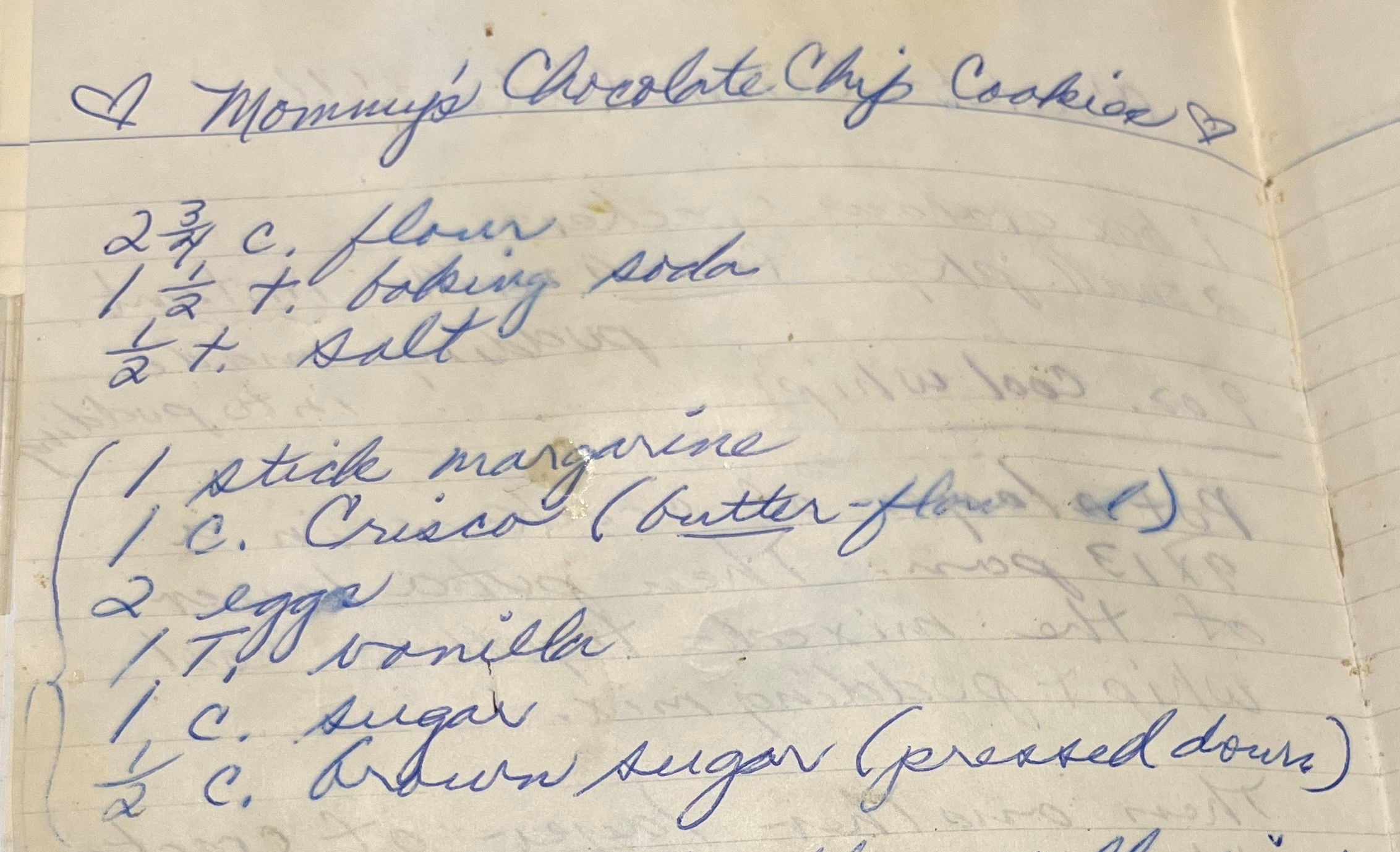 What I treasure, My hand-written recipe book