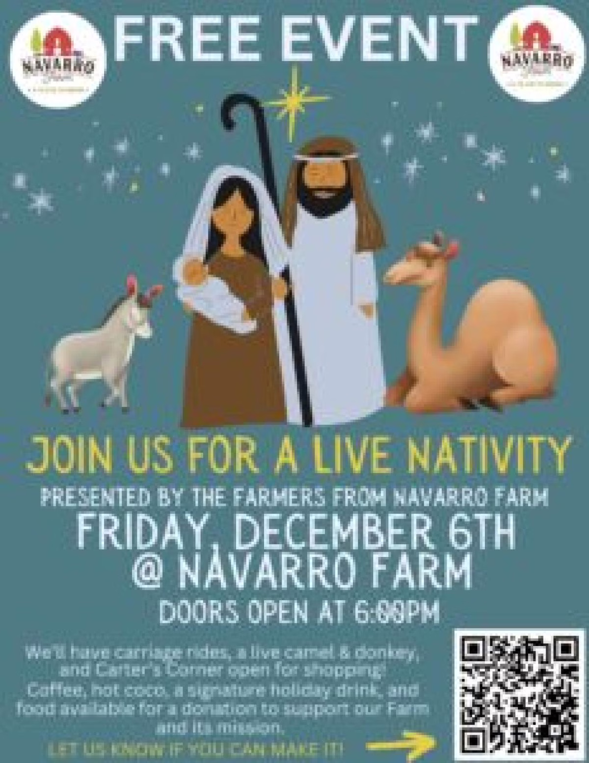 Navarro Farm Live Nativity