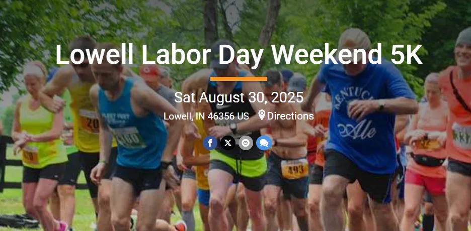 Lowell Labor Day Weekend 5K Run/Walk – Lowell, IN