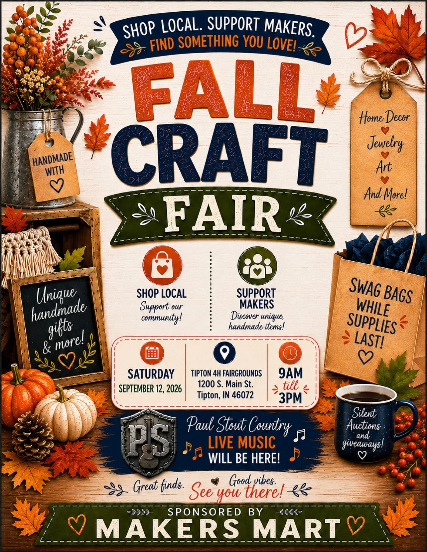 Fall Craft Fair – Tipton, IN