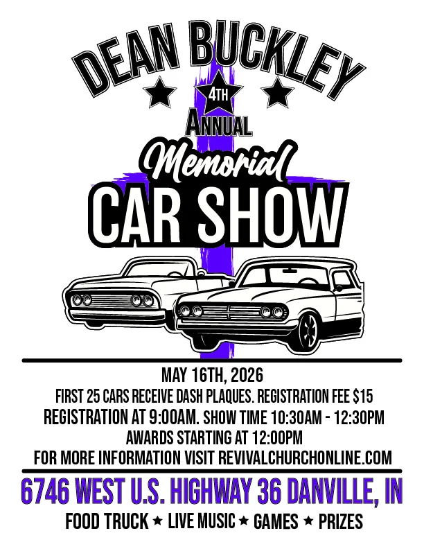 4th Annual Dean Buckley Memorial Car Show – Danville, IN