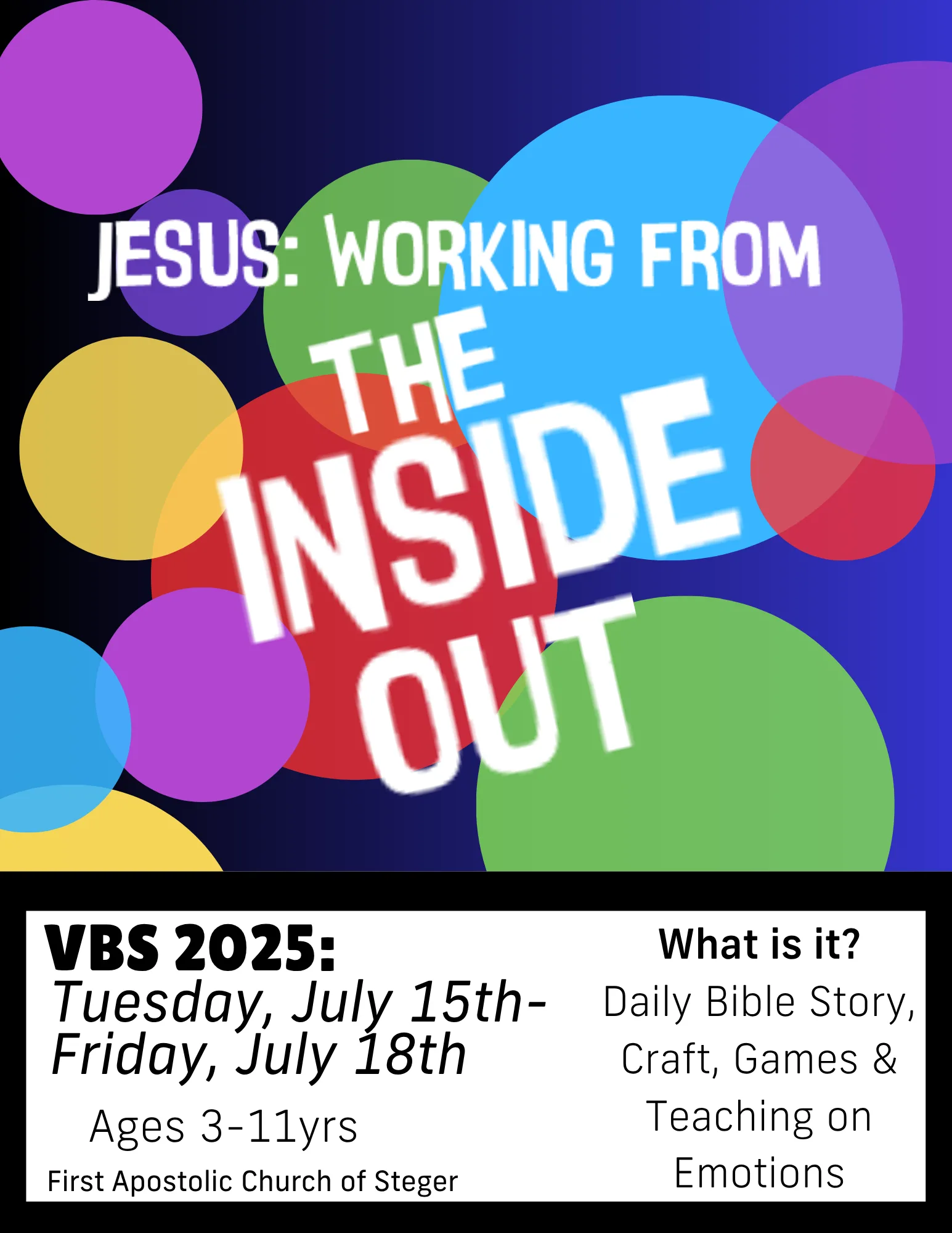 Vacation Bible School – Steger