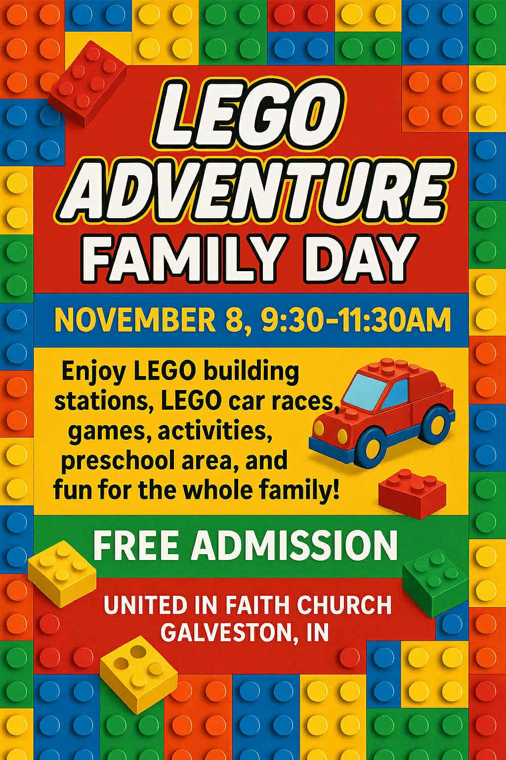 Lego Adventure Family Day – Galveston, IN
