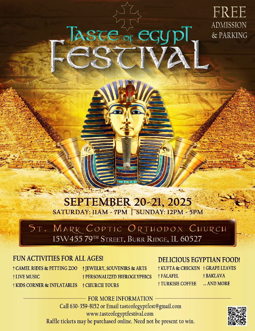 Taste Of Egypt Festival – Burr Ridge, IL