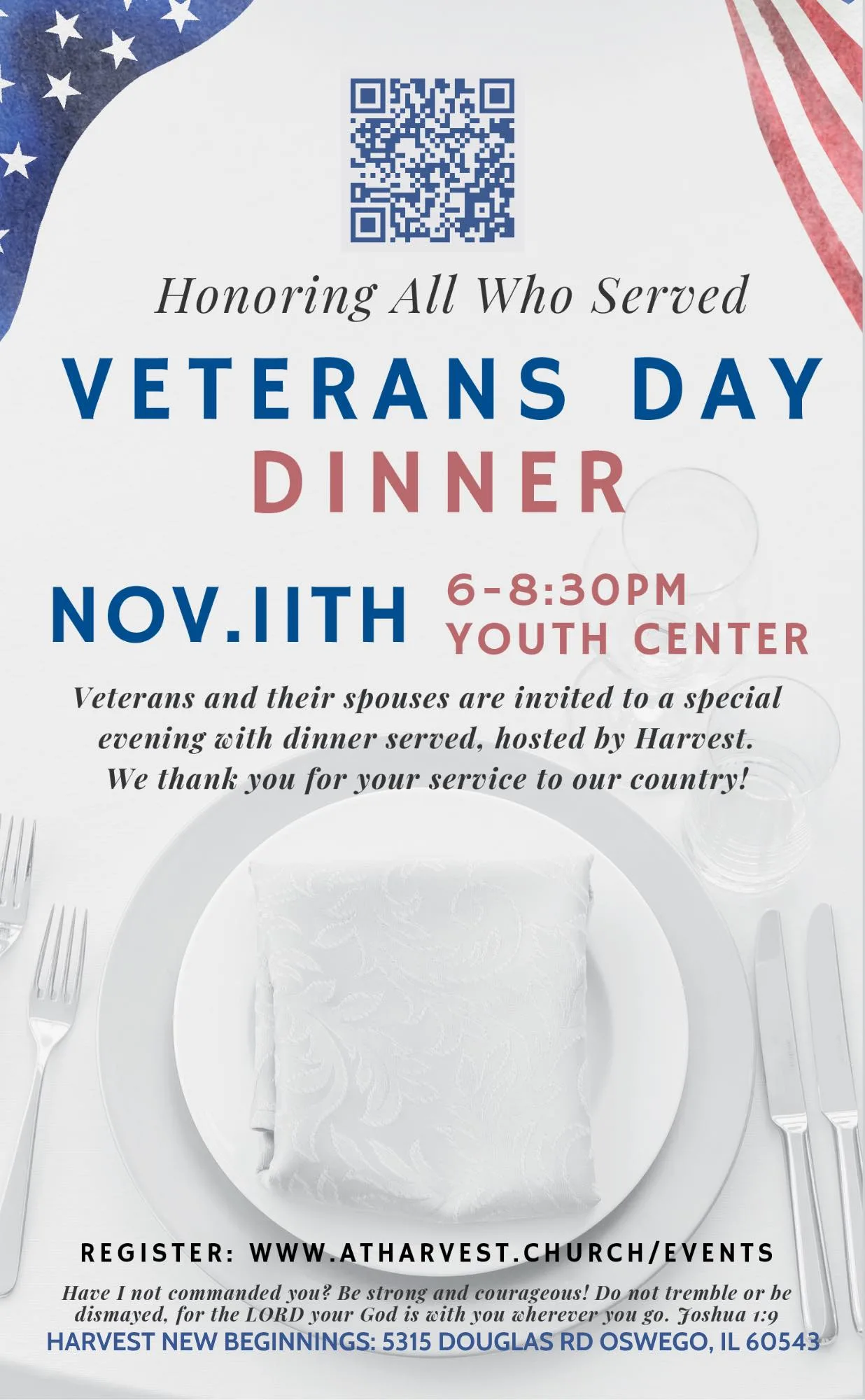 Veteran’s Day Dinner – Oswego, IL